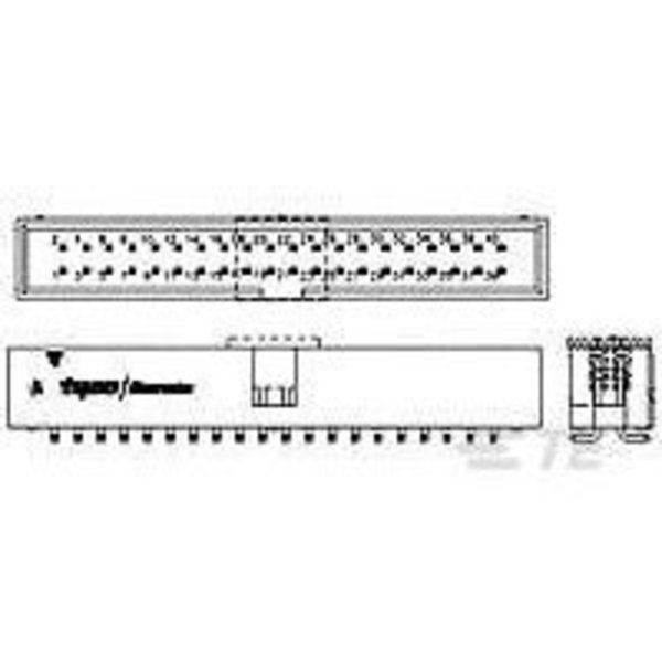 Te Connectivity Box Header 2R SMT 2.54 Pitch4 3-1775234-4